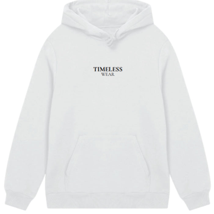 Drop Shoulder Loose Solid Color Hooded Sweatshirt