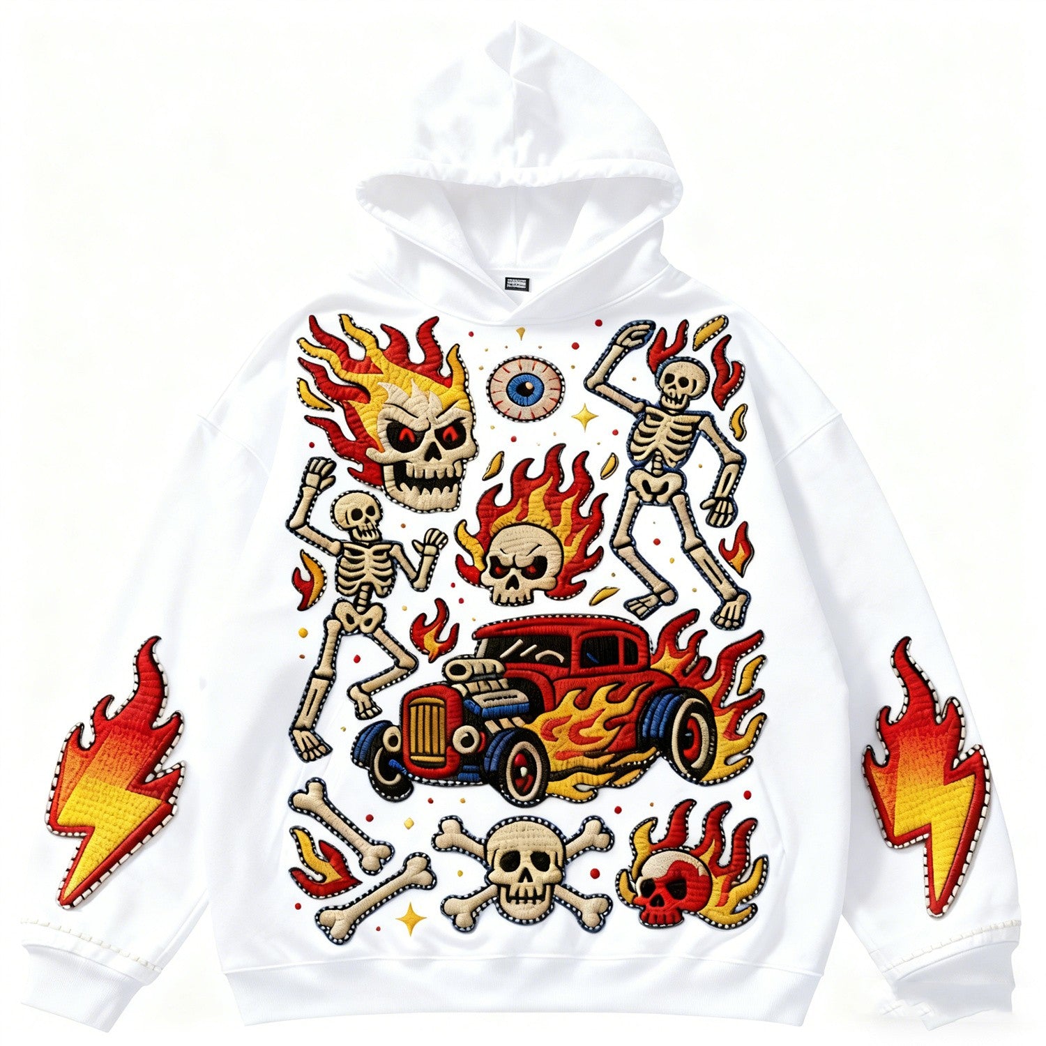 Fashion Casual Printed Polyester Sweater